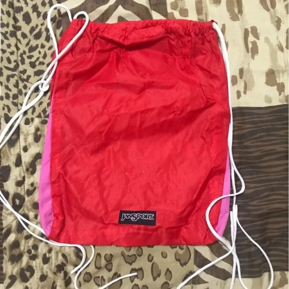 Jansport Y2K Vintage Red And Pink Backpack Preowned